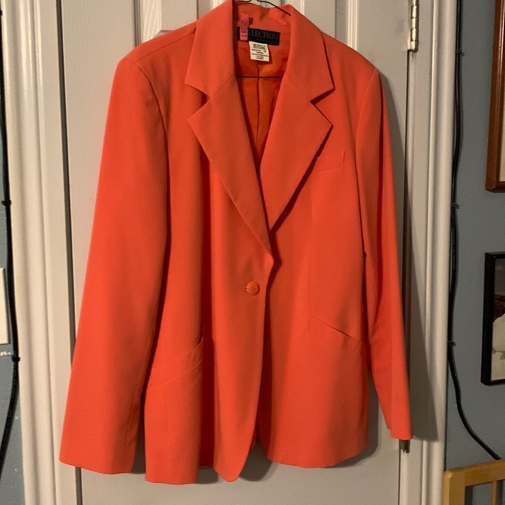 Collections by Harve Bernard Blazer - size 14 Salmon colored-perfect for spring